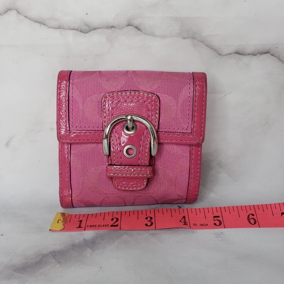 Coach compact trifold wallet